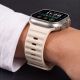 6. Tech-Protect Silicone Line Strap for Apple Watch 44 / 45 / 46 / 49 mm - Beige