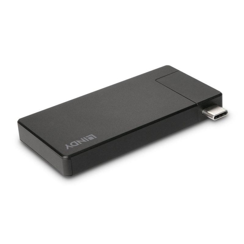 7. Lindy 43336 Docking Station Wired USB 3.2 Gen 1 (3.1 Gen 1) Type-C Black