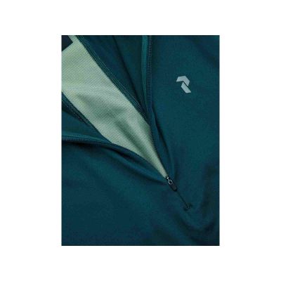 4. Women's PEAK PERFORMANCE W Core Half Zip Baselayer T-shirt, green
