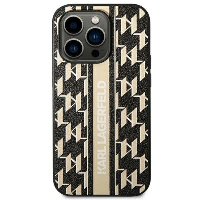 3. Karl Lagerfeld KLHCP14XPGKLSKW iPhone 14 Pro Max 6,7 "hardcase brown / brown Monogram Stripe