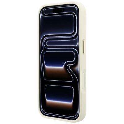 5. Guess Ring Stand 360 Grained Classic Logo MagSafe case for iPhone 18 Pro Max / 17 Pro Max - beige