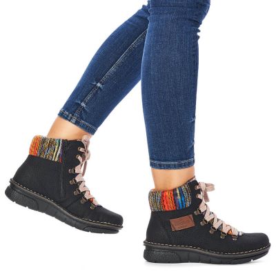 24. Rieker W 73343-0 RKR171 ankle boots