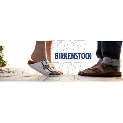 12. Birkenstock Arizona Birko-Flor Nubuck Stone regular women's/men's flip-flops wide gray (0151211)