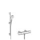Hansgrohe Crometta brusersystem with 65 cm Vario brusesat and Ecostat 1001 CL thermostatarmatur til frembygning