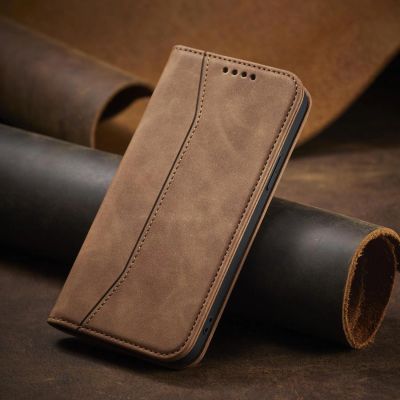13. Magnet Fancy Case Case for iPhone 13 Pro Max Pouch Card Wallet Card Holder Brown