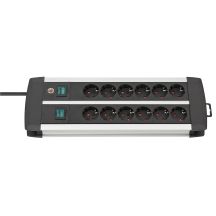 Brennenstuhl Premium-Duo-Alu-Line power strip 2x6x3m