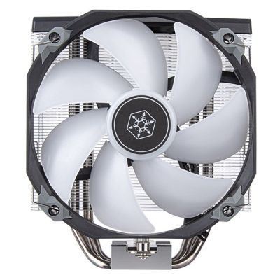 9. Silverstone SST-ARV140-ARGB Computer Cooling System Processor Air Cooler 14cm Black, Gray 1 pc.