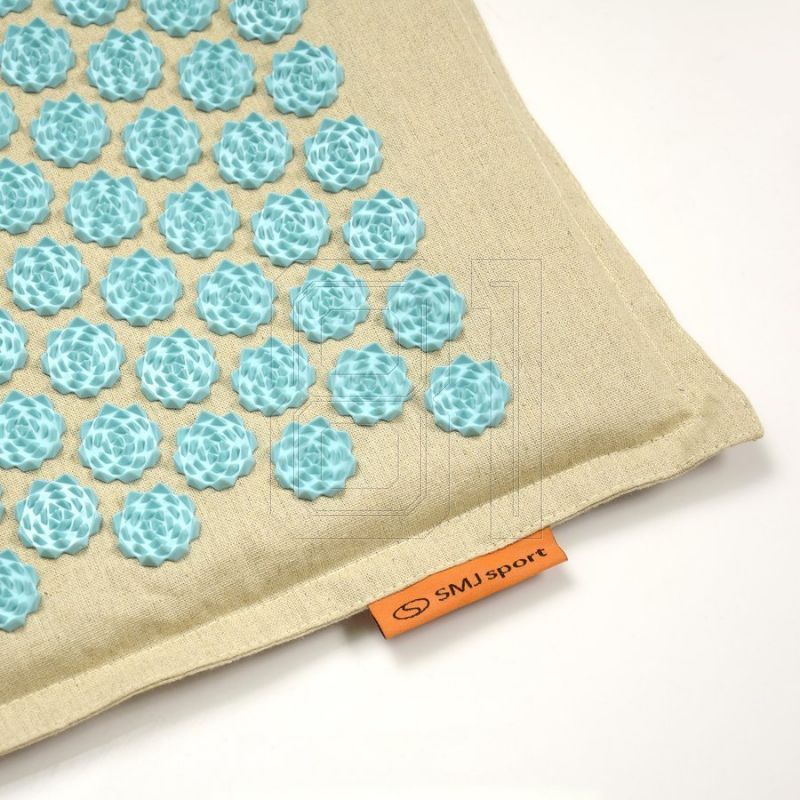 9. Acupressure mat + pillow SMJ sport YG009 Premium Eco (flax coconut buckwheat)