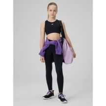 Girls' seamless sports leggings 4F 4FJRSS26TFTIF518-20S
