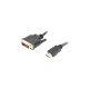 2. Lanberg CA-HDDV-20CU-0030-BK cable (HDMI M - DVI-D (24+1) M; 3m; black)