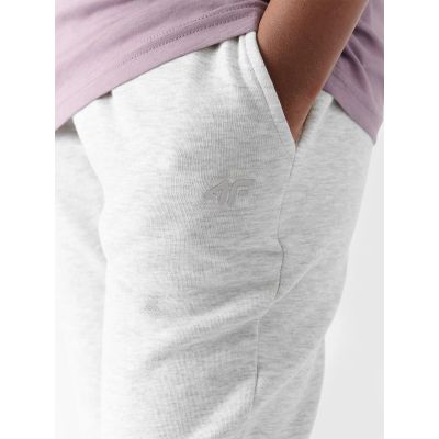 5. Girls' jogger sweatpants 4F Junior 4FJWMM00TTROF0828-27M