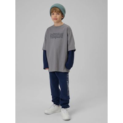 Boys' jogger sweatpants 4F 4FJRSS26TTROM1733-31S