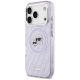 2. Karl Lagerfeld IML Glitter Karl & Choupette Heads Logo MagSafe Case for iPhone 17 Pro - Purple