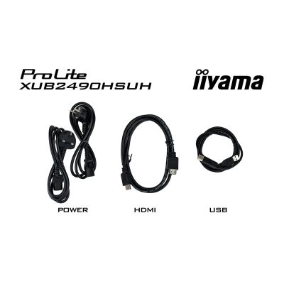 14. Monitor Iiyama TFT XUB2490HSUH IPS 24''//HDMI/DP/USB/Webcam/hoev - Flat screen - 60.5 cm
