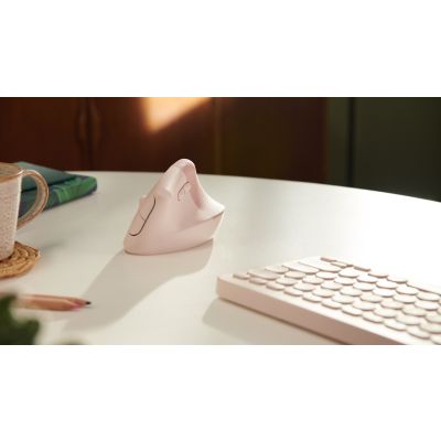 26. Logitech Lift Vertical Pink mouse
