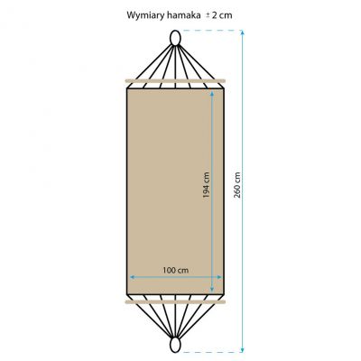 3. Standard Royokamp hammock 200x100 cm 1019055