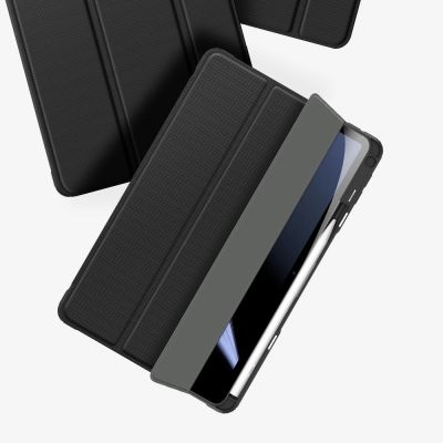 14. Dux Ducis Toby Armored Flip Smart Case for Oppo Pad with Stylus Holder Black