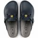 8. Women's Birkenstock Boston ESD Blue clogs natural leather narrow slippers (0061388)
