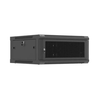 15. LANBERG WALL-HUNG RACK CABINET 19" 4U 600X600 BLACK PERFORATED DOORS (FLAT PACK)