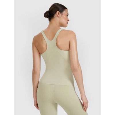 5. Women's quick-drying slim yoga and pilates top 4F 4FWSS25TFSLF428-42S