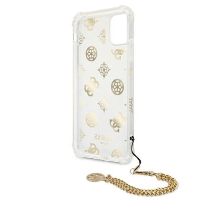 7. Guess Peony Chain Collection iPhone 11 Pro Case - Gold