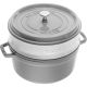 STAUB La Cocotte 40508-819-0 Round Cast Iron Pot with Insert - 3.8 Ltr. Graphite