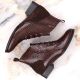 21. Filippo W PAW478B brown patent leather ankle boots with insulated crocodile skin