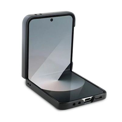 4. Guess Leather 4G Metal Logo Case for Samsung Galaxy Z Flip 6 - Brown