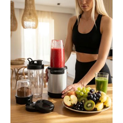21. Esperanza NUTRI BOMB EKM030 sports blender for grinding (900W; black and silver)