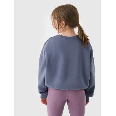 2. Girls' sweatshirt without a hood, 4F 4FJRSS24TSWSF1331-32S