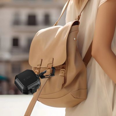 8. Tech-Protect Carbonox MagSafe Case for Samsung Galaxy Buds 4 / 4 Pro - Black