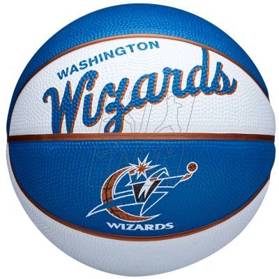 4. Wilson Team Retro Washington Wizards Mini Ball WTB3200XBWAS basketball