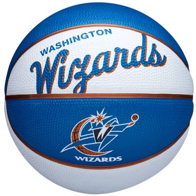 4. Wilson Team Retro Washington Wizards Mini Ball Basketball WTB3200XBWAS
