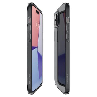 6. Spigen Crystal Flex iPhone 15 Plus Case - Gray-Transparent