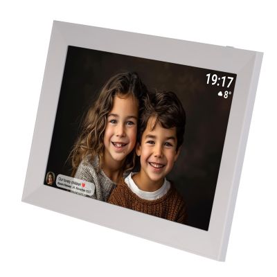 2. Denver PFF-1012 Digital Photo Frame White 25.6cm (10.1") Touchscreen Wi-Fi