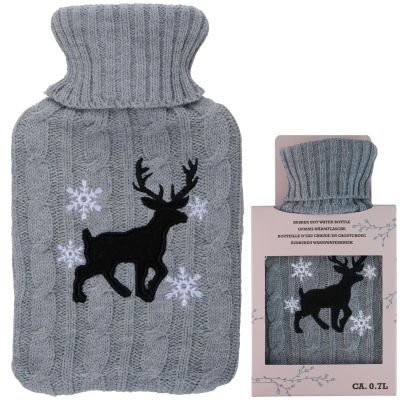 4. RUBBER HOT WATER BOTTLE IN ALPINA COVER 0.7L REINDEER