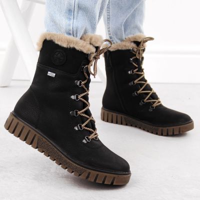 20. Rieker W Y3424-00 RKR745 Fur Ankle Boots
