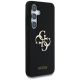 4. Guess Silicone Big 4G Logo Bottom Script case for Samsung Galaxy S25 - black