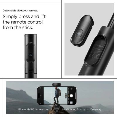 20. Spigen S541W Bluetooth Selfie Stick - Black