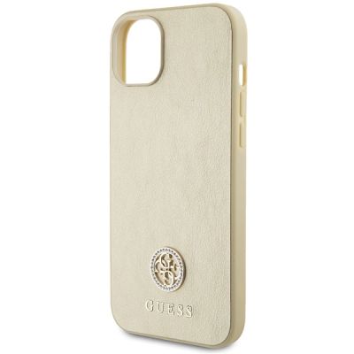 6. Guess GUHCP15MPS4DGPD iPhone 15 Plus 6.7" gold/gold hardcase Strass Metal Logo
