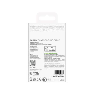 3. Puro Fabrik 10W Braided Cable USB-A - USB-C 1.5m - Beige