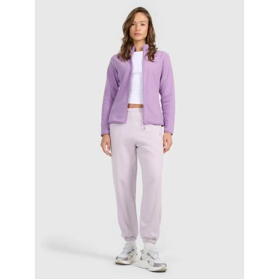 3. Women’s Slim-Fit Fleece Jacket with Stand-Up Collar 4F 4FRAW25TFLEF496-52S