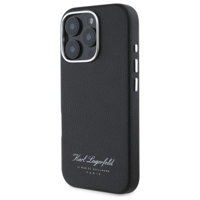 2. Karl Lagerfeld Hotel RSG iPhone 16 Pro Case - Black