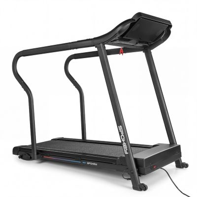 10. Spokey MOVI electric treadmill with handrails