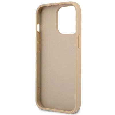 7. Guess GUHCP14LPSATLE iPhone 14 Pro 6,1 "beige / beige hardcase SaffianoTriangle Logo