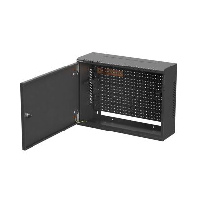 10. TPR INSTALLATION CABINET 10" & 19" WITH MESH BOARD 560X420X180 BLACK LANBERG (ASSEMBLED)