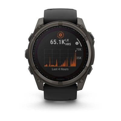 8. Garmin Fenix 8 Solar Sapphire Titanium Carbon Gray DLC Black watch