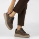 15. Women's brown leather sneakers on the platform Filippo DP7982