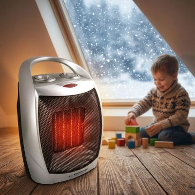 10. Esperanza EHH006 electric fan heater (1500W; 3 heating levels; black, silver)