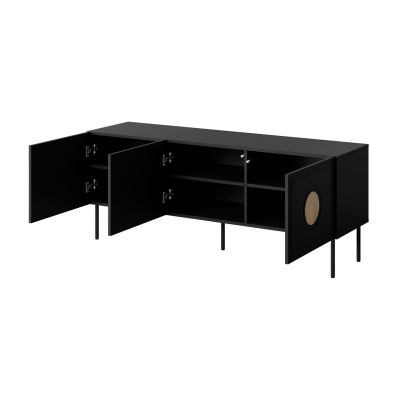2. PALAZZO TV cabinet 150x42x60 black + craft oak